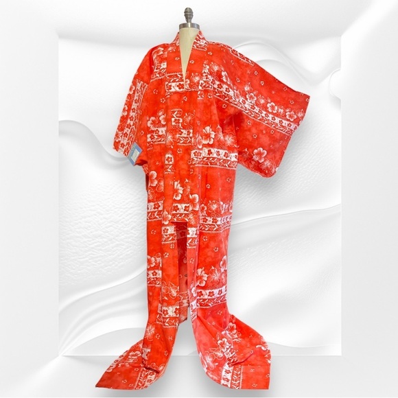 Japanese Yukata Kimono Japanese Women Kimono Robe Hawaiian Hibiscus Spring - Picture 8 of 14